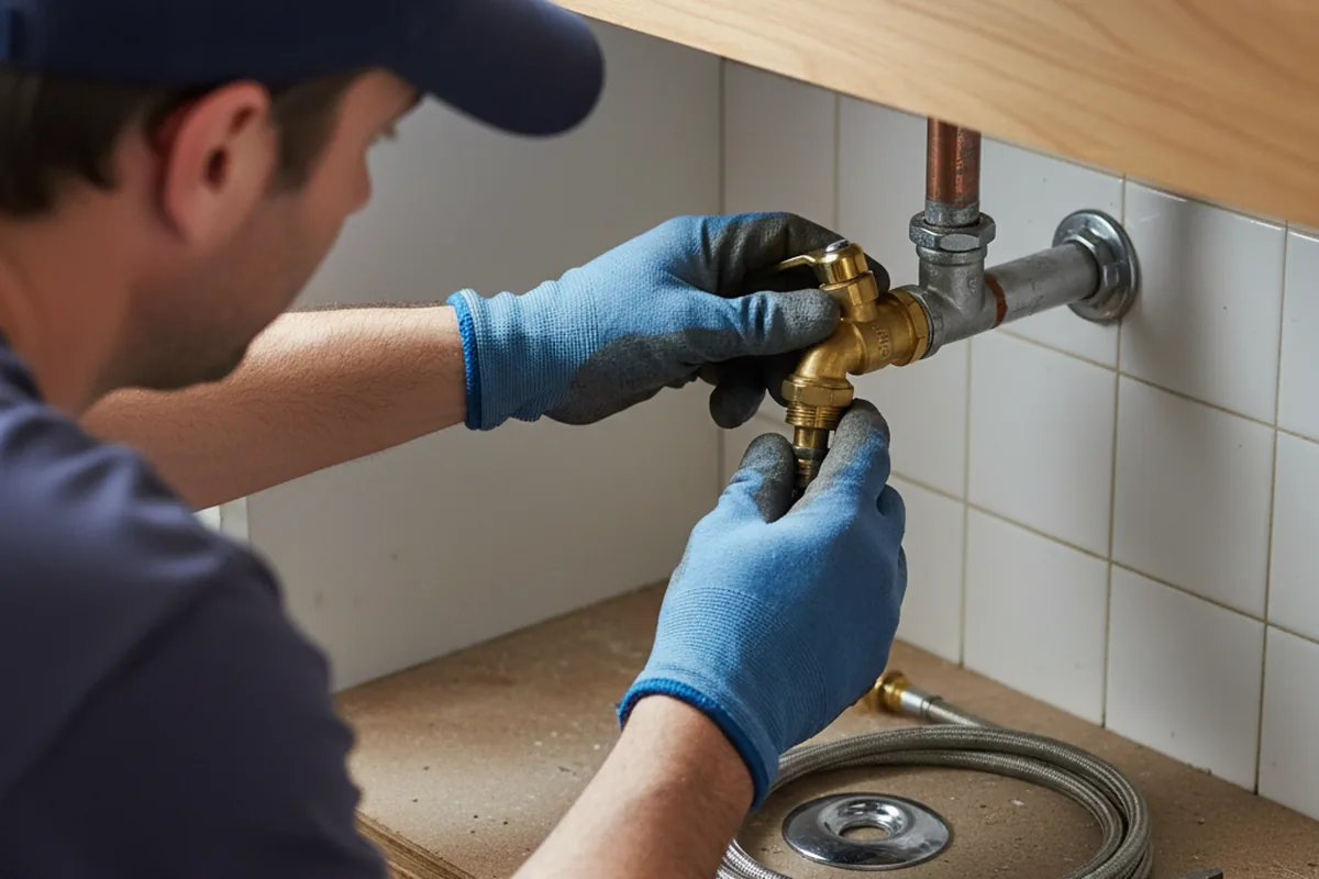 Shutoff valve and fitting work during Emergency Plumbing in Childersburg